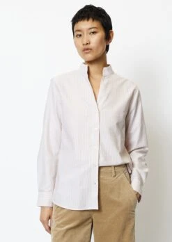 Marc O'Polo Striped Stand-up Collar Blouse Regular Made From Oxford Fabric -Marc O'Polo Verkäufe 02ef4fd86f583729feadb1097c5f998b