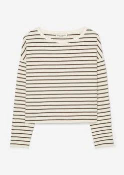 Marc O'Polo Stretchy, Striped Long Sleeve Top In A Regular, Cropped Fit Made Of Soft, Peached Jersey -Marc O'Polo Verkäufe 0330fc67aa279b36d780ef02f4bc5b58