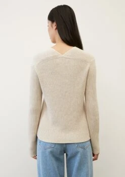 Marc O'Polo Knitted V-neck Jumper, Relaxed Made Of Organic Cotton -Marc O'Polo Verkäufe 0c32b8a64b895cf1475b0e34c7807418