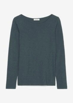 Marc O'Polo Long Sleeve Top With A Bateau Neckline In A Regular Fit In Organic Cotton Slub Jersey -Marc O'Polo Verkäufe 0d1f4f99b6a6dff5ced58211b09352a7