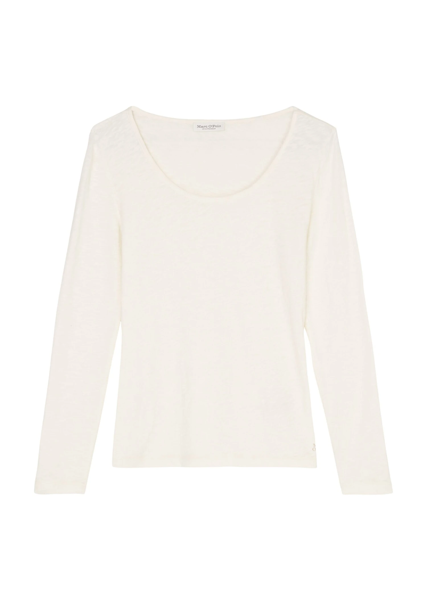 Marc O'Polo Long-sleeved Top With Round Neckline In Organic Cotton Slub Jersey 10 Marc O'Polo Long-sleeved Top With Round Neckline In Organic Cotton Slub Jersey – Bild 8