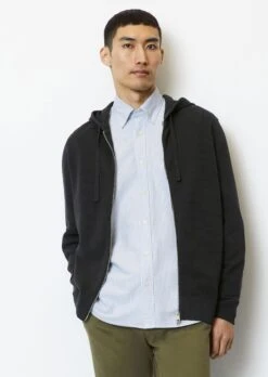 Marc O'Polo Hooded Cardigan Regular With Transversely Ribbed Ottoman Structure -Marc O'Polo Verkäufe 12697bc2311c08de6701b0f89b38862f