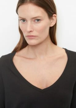 Marc O'Polo Long Sleeve V-neck Top From LENZING™ ECOVERO™ -Marc O'Polo Verkäufe 129b893f1f2ec0a01eb367287a5f133c