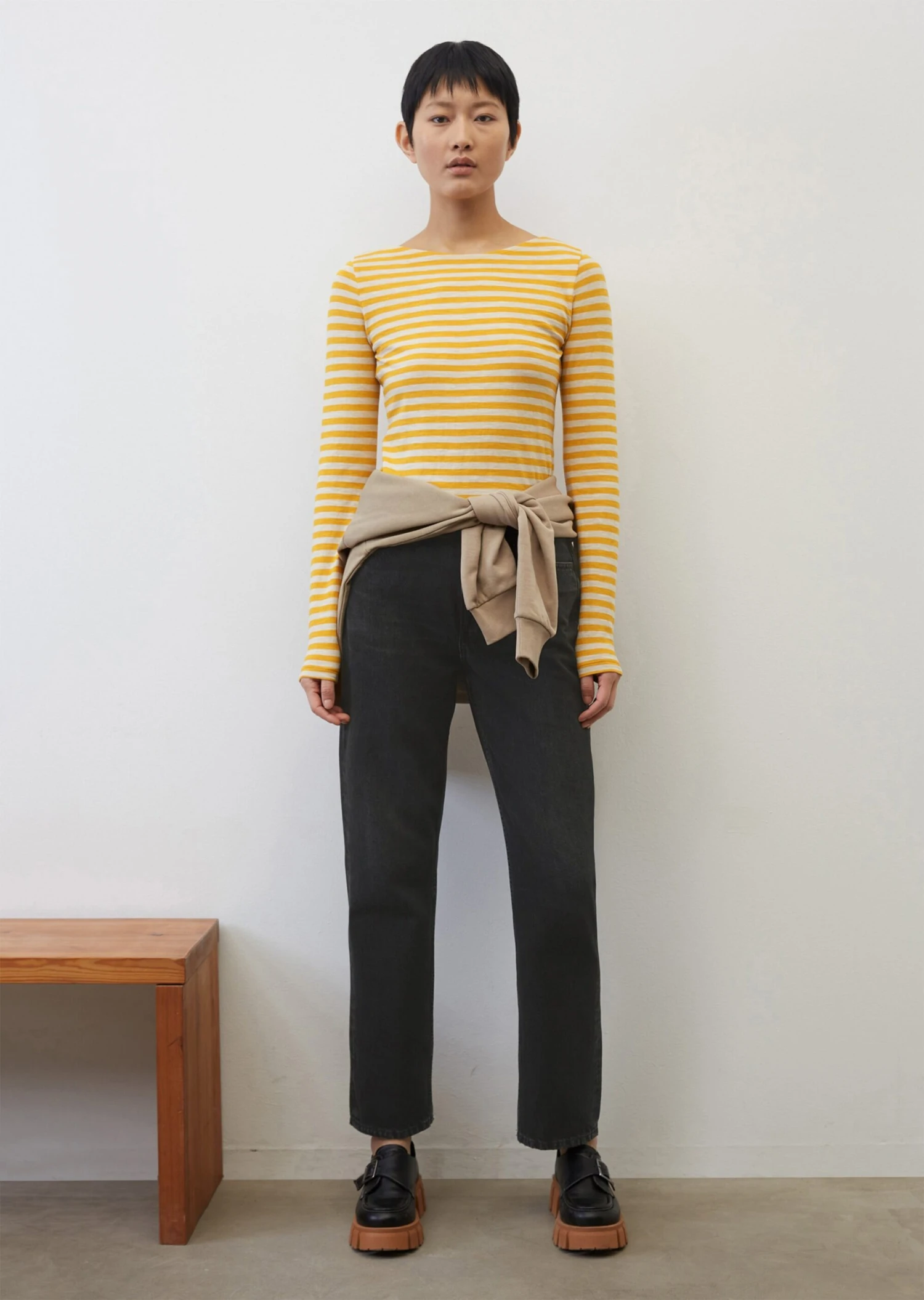 Marc O'Polo Striped Longsleeve Regular In Organic Cotton Slub Jersey 3 Marc O'Polo Striped Longsleeve Regular In Organic Cotton Slub Jersey