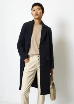 Marc O'Polo Blazer Coat Regular Made From Italian Virgin Wool Mix Quality