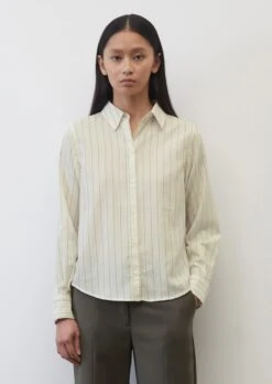 Marc O'Polo Striped Blouse In A Slim Fit Made Of A Soft Organic Cotton Twill -Marc O'Polo Verkäufe 1654c7518b46794a96f8e0a8b51e87d3