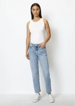 Marc O'Polo LINDE Straight Mid Waist Cropped Jeans Finished In Rigid Denim Made Of Pure Cotton -Marc O'Polo Verkäufe 183f7192f4a72d338277018e1c82718e 1