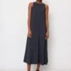 Marc O'Polo Sleeveless A-line Dress In Soft Viscose Twill