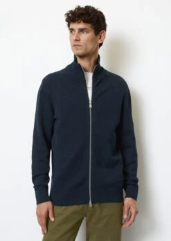 Marc O'Polo Zip Cardigan Regular With A Stand-up Collar