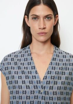 Marc O'Polo Sleeveless V-neck Blouse In A Regular Fit Made From A Soft Organic Cotton/viscose Blend -Marc O'Polo Verkäufe 1f95c8de0dc891b96d0237dff896e8ee