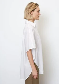 Marc O'Polo Wide Blouse In The Style Of A Cape In Paper Touch Poplin -Marc O'Polo Verkäufe 1ff579e2770c1d05b28e00fdc6eac0b5