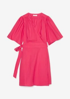 Marc O'Polo Short Linen Wrap Dress With Flounce Sleeves -Marc O'Polo Verkäufe 20a7dde05fa8fd25c271cc5cb696be3a