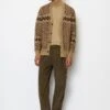 Marc O'Polo Jacquard Cardigan Regular Made Of A Cotton/new Wool Blend