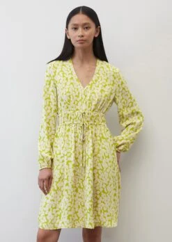 Marc O'Polo V-neck Mini Dress With An All-over Print Made From A Flowy Cupro/viscose Blend -Marc O'Polo Verkäufe 24983e38c15b147d225fb51c1736a2ef