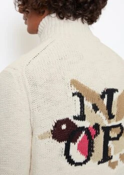 Marc O'Polo MO'P X CHEVIGNON Stand-up Collar Cardigan Regular With Logo Inlays On The Back -Marc O'Polo Verkäufe 2796b62654464b75f4bf1a0cb44978ad