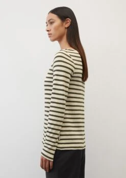 Marc O'Polo Striped Long Sleeve Top In A Loose Fit Made Of Heavy Jersey Fabric Composed Of Organic Cotton 16 Marc O'Polo Striped Long Sleeve Top In A Loose Fit Made Of Heavy Jersey Fabric Composed Of Organic Cotton -Marc O'Polo Verkäufe 2872e67b7981bc3fbe047bb1d259d8fe