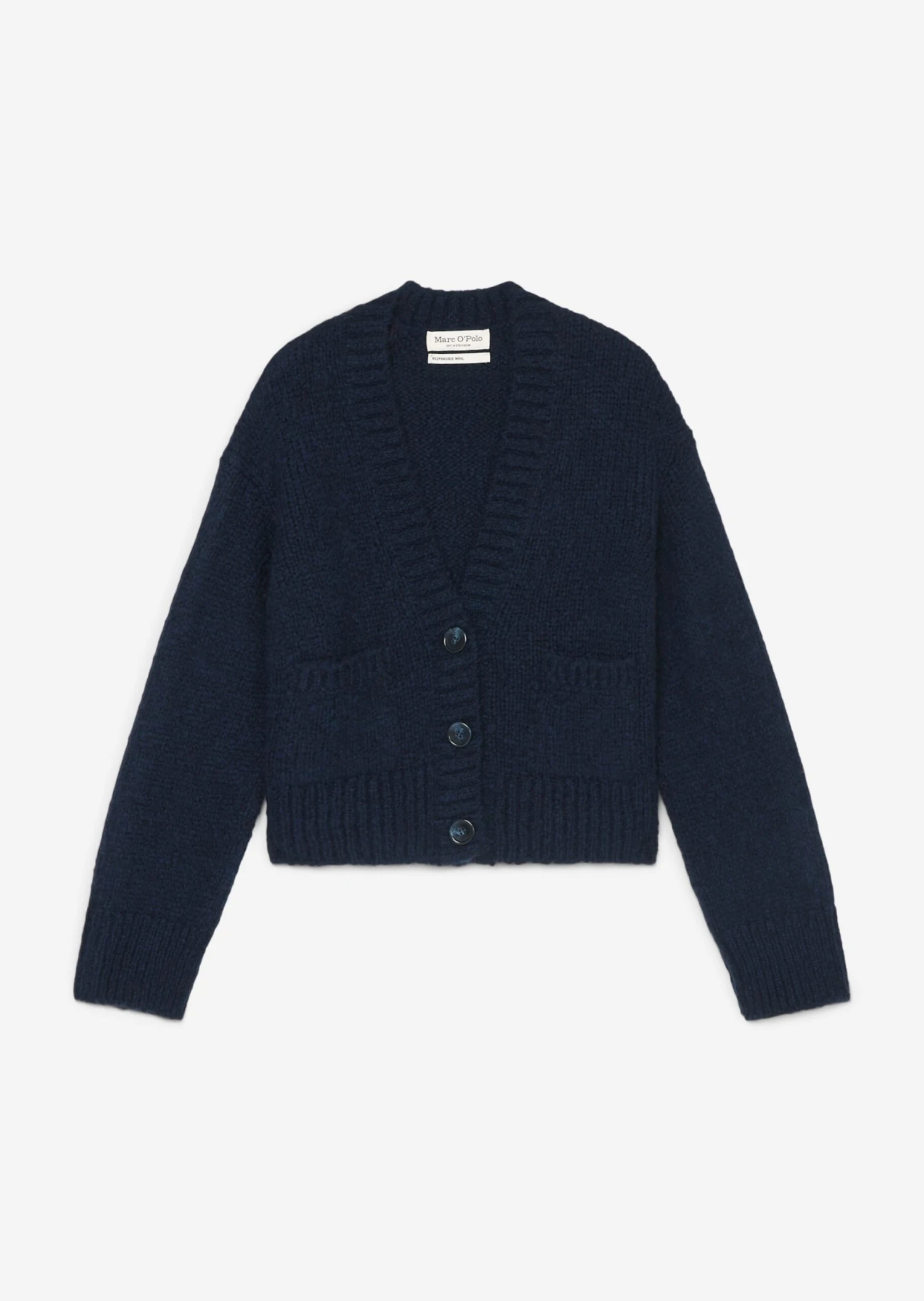 Marc O'Polo V-neck Cardigan Loose Virgin Wool Mix 9 Marc O'Polo V-neck Cardigan Loose Virgin Wool Mix – Bild 7