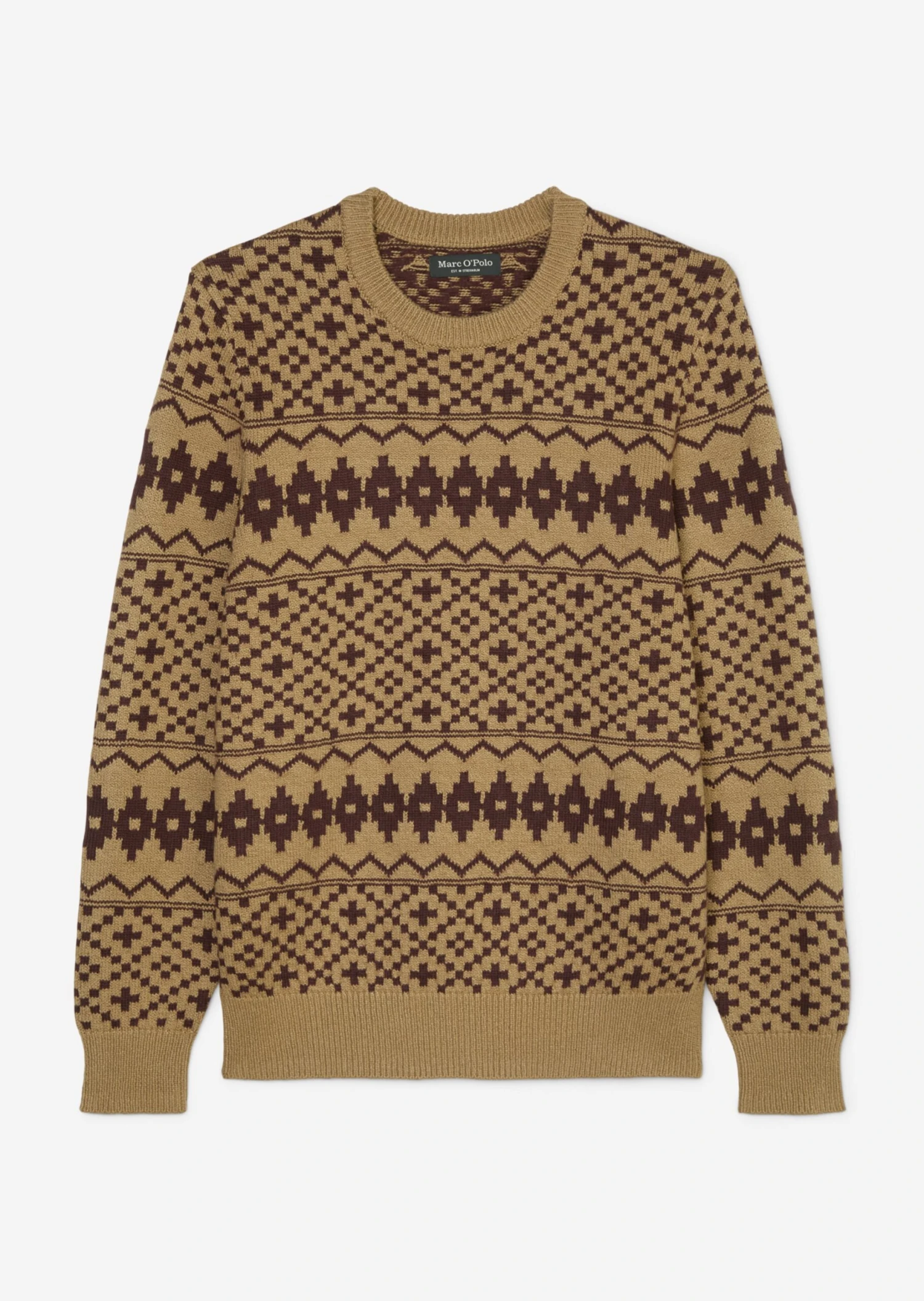 Marc O'Polo Jacquard Jumper Regular Made Of A Cotton/new Wool Blend 9 Marc O'Polo Jacquard Jumper Regular Made Of A Cotton/new Wool Blend – Bild 7