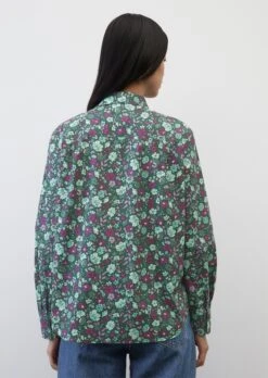 Marc O'Polo Flared Blouse With Allover Print Made Of Paper Touch Poplin -Marc O'Polo Verkäufe 32ac6a35c024c4e0af65bf9e2bf08f4e