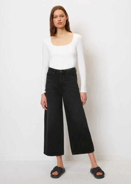 Marc O'Polo Long Sleeve Top In A Regular Fit With A Square Neckline Made Of Stretch Jersey -Marc O'Polo Verkäufe 32cc198202934e17741dbdb3eb8de614