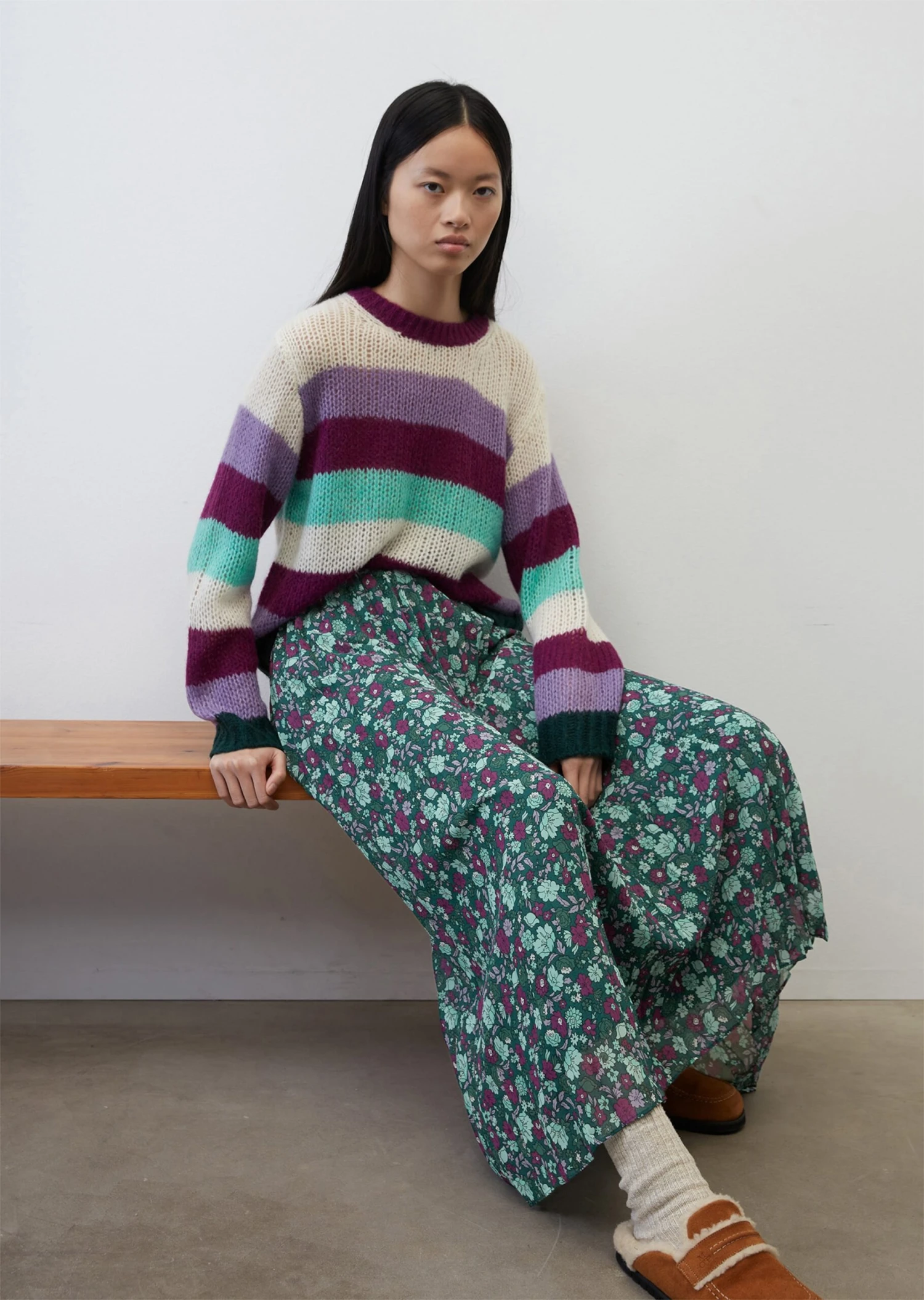 Marc O'Polo Striped Knitted Jumper From Virgin Wool Alpaca Wool Mix 3 Marc O'Polo Striped Knitted Jumper From Virgin Wool Alpaca Wool Mix