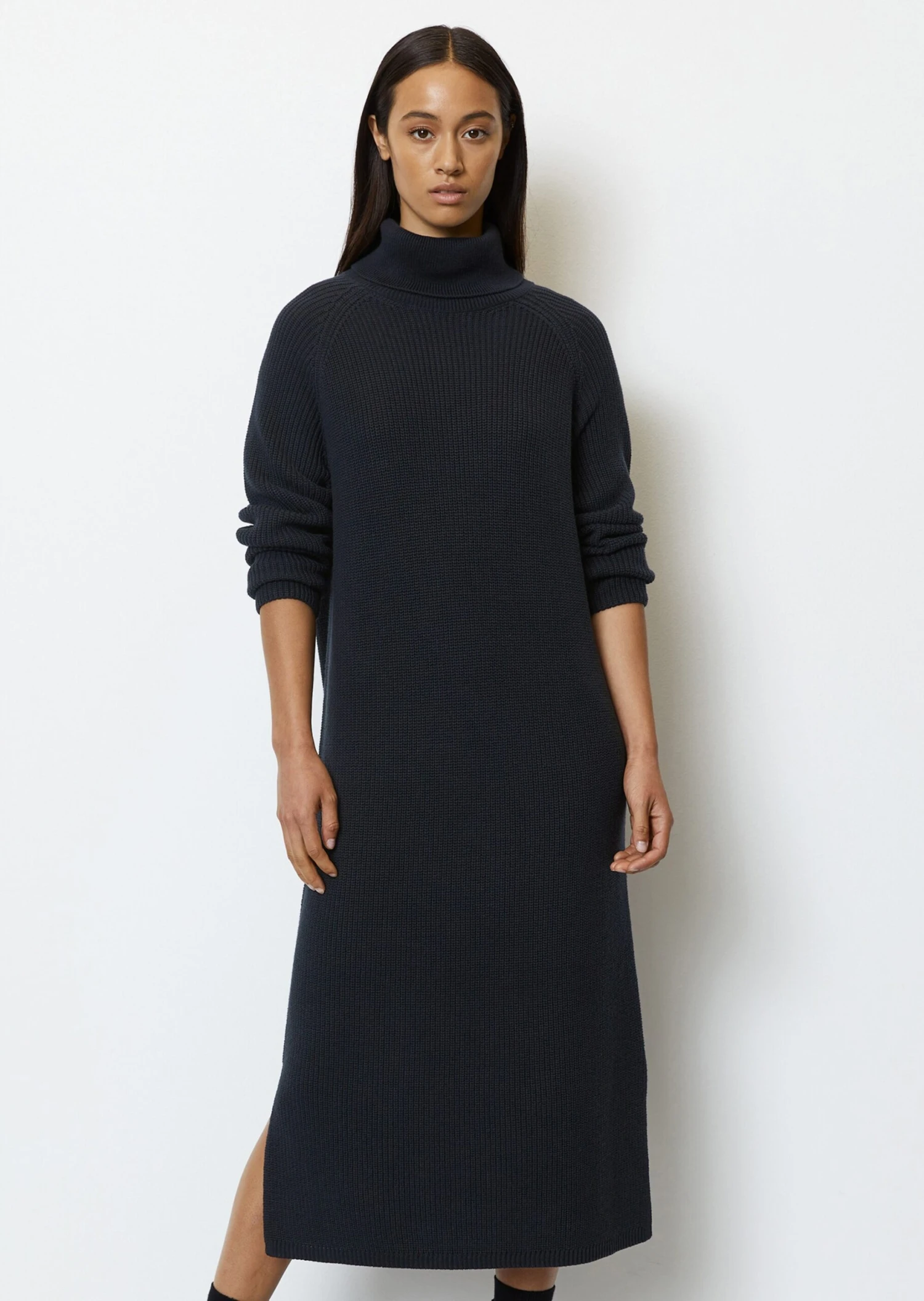 Marc O'Polo DfC Turtleneck Knit Dress Loose Made Of Organic Cotton Yarn 6 Marc O'Polo DfC Turtleneck Knit Dress Loose Made Of Organic Cotton Yarn – Bild 4