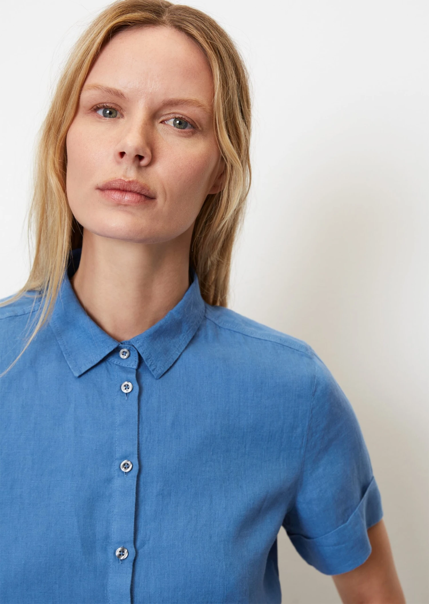 Marc O'Polo Short Sleeve Blouse In A Mix Of Materials 7 Marc O'Polo Short Sleeve Blouse In A Mix Of Materials – Bild 5