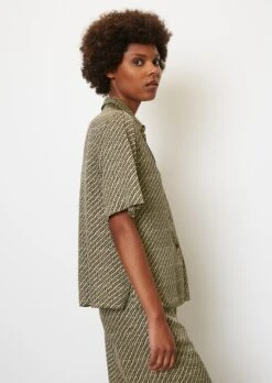 Marc O'Polo Flowing Printed Short-sleeved Blouse Made From Viscose Twill -Marc O'Polo Verkäufe 3d3916fd7380636b98c4d3ff98f76775