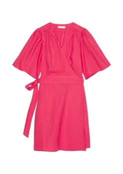 Marc O'Polo Short Linen Wrap Dress With Flounce Sleeves -Marc O'Polo Verkäufe 3ddc5be833d113d692e423702a7400a7