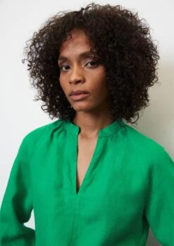 Marc O'Polo Regular Tunic Blouse In A Mix Of Materials