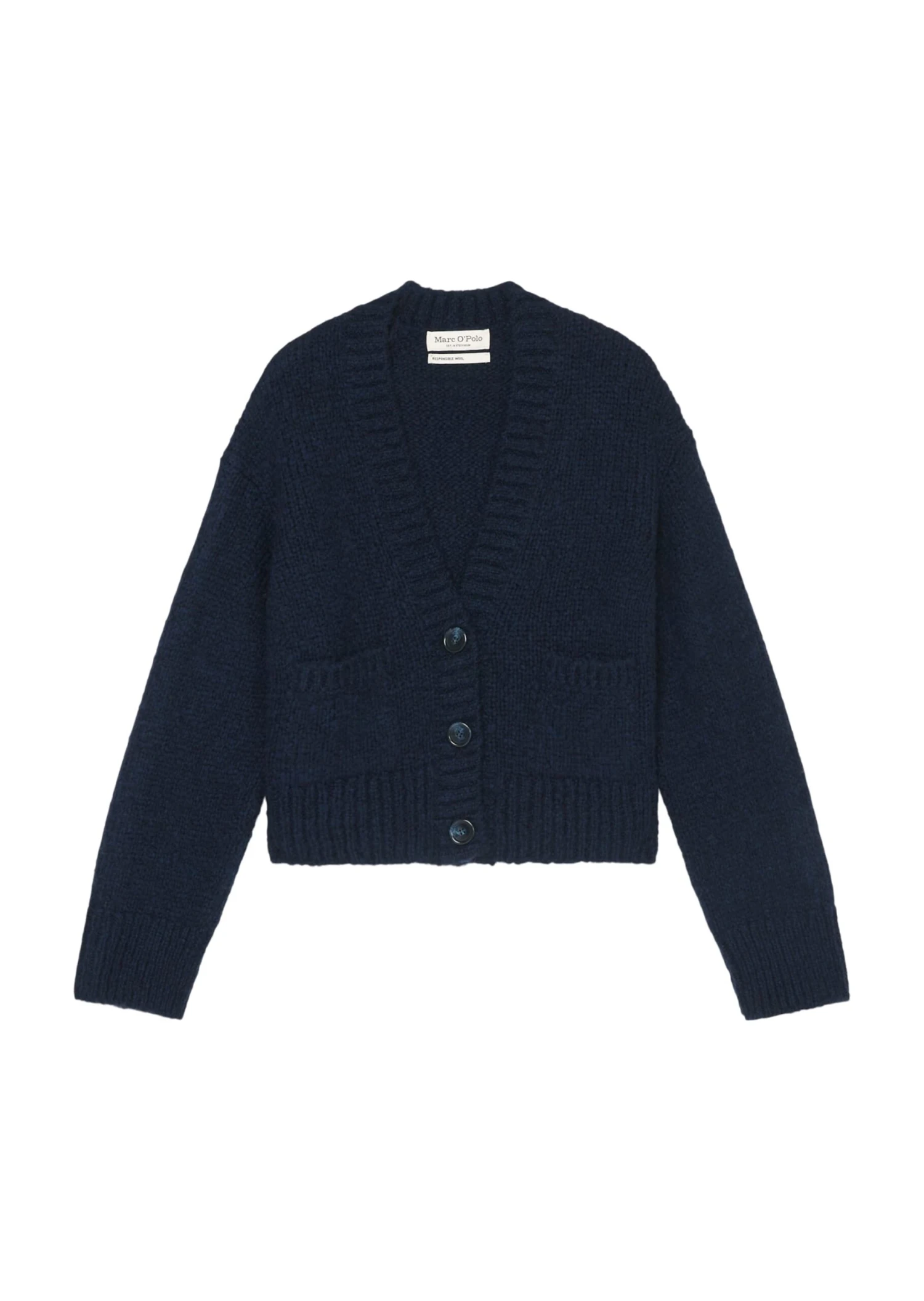 Marc O'Polo V-neck Cardigan Loose Virgin Wool Mix 10 Marc O'Polo V-neck Cardigan Loose Virgin Wool Mix – Bild 8