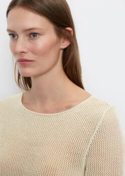 Marc O'Polo Knitted Jumper With A Mesh Texture In A Regular Fit Made Of A Linen/cotton Blend -Marc O'Polo Verkäufe 46618635ed51d46c469f623c3de48ba5
