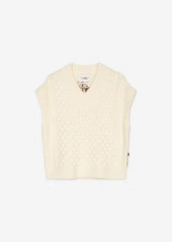 Marc O'Polo MO'P X CHEVIGNON Sleeveless Knit Sweater Loose Virgin Wool Mix -Marc O'Polo Verkäufe 477eb975f571f37af0e26a1604b02593