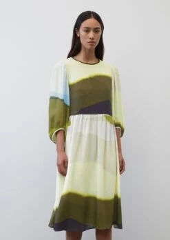 Marc O'Polo Voluminous Dress In A Cupro/viscose Blend -Marc O'Polo Verkäufe 479217c19599e9561defceda337a4fed