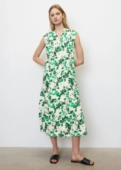Marc O'Polo Sleeveless Midi Dress With A Flounce Hem Made Of Light Poplin Quality -Marc O'Polo Verkäufe 47ff0eb59d4065f2783bf96d627a3aeb