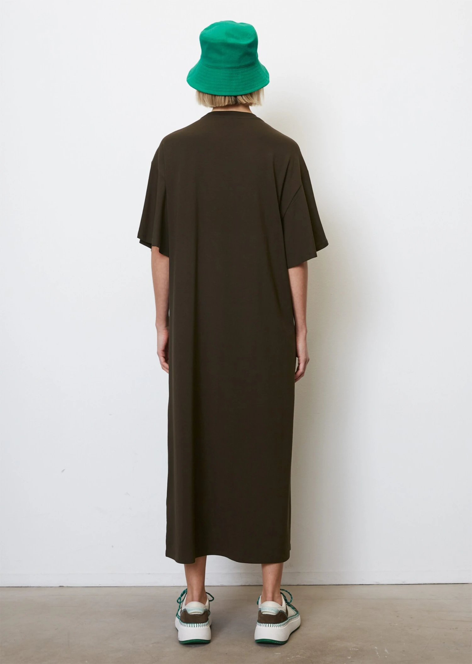 Marc O'Polo Flowing Jersey Dress With Flounce Sleeves Made From An Organic Cotton/modal Blend 5 Marc O'Polo Flowing Jersey Dress With Flounce Sleeves Made From An Organic Cotton/modal Blend – Bild 3