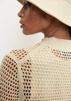 Marc O'Polo Openwork Knit Jumper In A Slim Fit Made Of An Organic Cotton And Linen Blend -Marc O'Polo Verkäufe 4d3a92fb19a89e60513060a4ca18d896