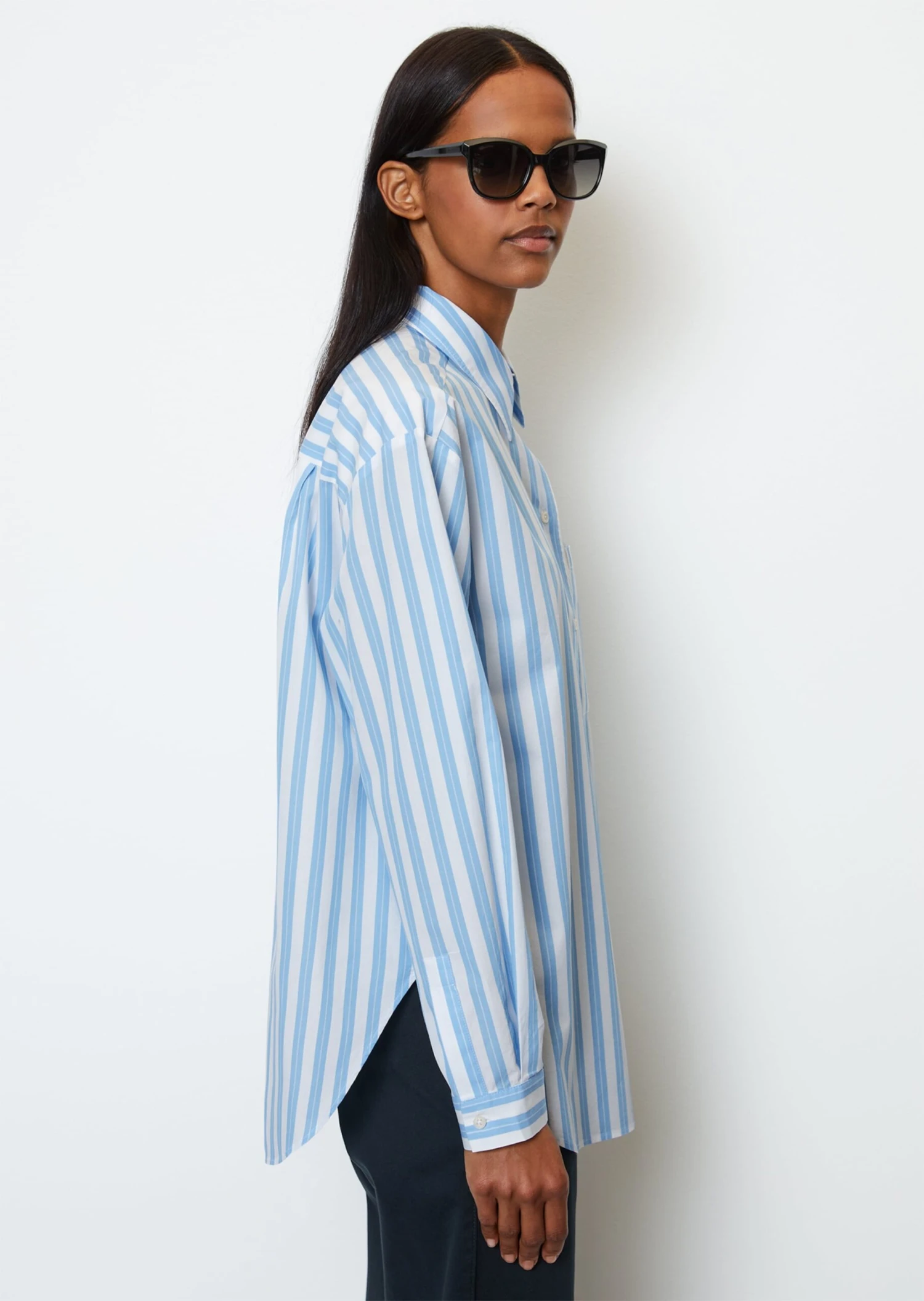 Marc O'Polo Striped Boyfriend Blouse Made Of Pure Organic Cotton 8 Marc O'Polo Striped Boyfriend Blouse Made Of Pure Organic Cotton – Bild 6