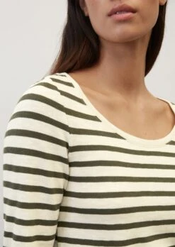Marc O'Polo Striped Long Sleeve Top In A Loose Fit Made Of Heavy Jersey Fabric Composed Of Organic Cotton 15 Marc O'Polo Striped Long Sleeve Top In A Loose Fit Made Of Heavy Jersey Fabric Composed Of Organic Cotton -Marc O'Polo Verkäufe 511a17be6fb6dfddefafc7f9d815894f