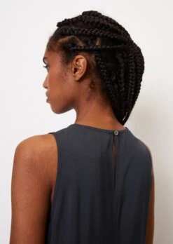 Marc O'Polo Sleeveless A-line Dress In Soft Viscose Twill -Marc O'Polo Verkäufe 5180ff39f4d60f69dbff7f49503b44ba