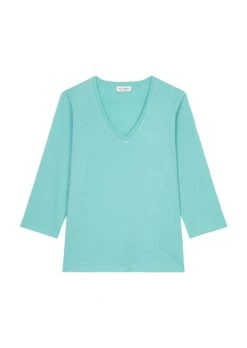 Marc O'Polo Oversized Basic V-neck T-shirt Made Of Organic Cotton Single Jersey -Marc O'Polo Verkäufe 52749c5addcf6ca37651734d7d7d02f9