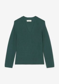 Marc O'Polo V-neck Knit Jumper Relaxed Made From Heavy Cotton Yarn -Marc O'Polo Verkäufe 52b57924af8504218fa46bdd4db3ede1
