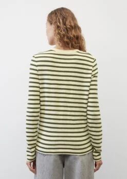 Marc O'Polo Striped Medium-weight Slub Jersey Long Sleeve Top, Regular Fit Made Of Organic Cotton -Marc O'Polo Verkäufe 52d73d8f11234137454f1500dd8573a9