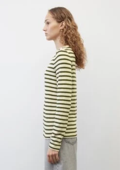Marc O'Polo Striped Medium-weight Slub Jersey Long Sleeve Top, Regular Fit Made Of Organic Cotton -Marc O'Polo Verkäufe 5308b9dfb0f1246091c6650a70677509