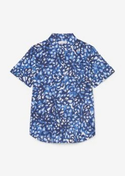 Marc O'Polo Patterned Short Sleeve Blouse In A Relaxed Fit Made Of Crisp Cotton Voile -Marc O'Polo Verkäufe 5490d5c99bc2125a060ed403668ed002