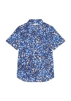 Marc O'Polo Patterned Short Sleeve Blouse In A Relaxed Fit Made Of Crisp Cotton Voile -Marc O'Polo Verkäufe 5c4bb7246b72c4f422726d3e99e58888