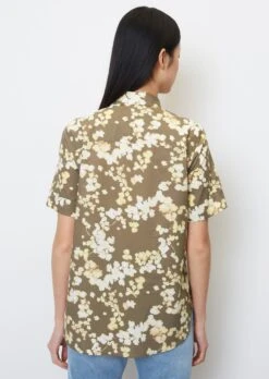 Marc O'Polo Short-sleeved Blouse With All-over Print In Paper Touch Poplin -Marc O'Polo Verkäufe 5fc614e92fdf99898feadfa27952ead9