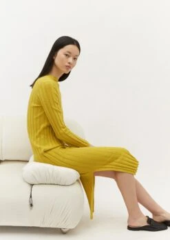 Marc O'Polo Knitted Dress Made Of A Blend Of Organic Cotton And Linen
