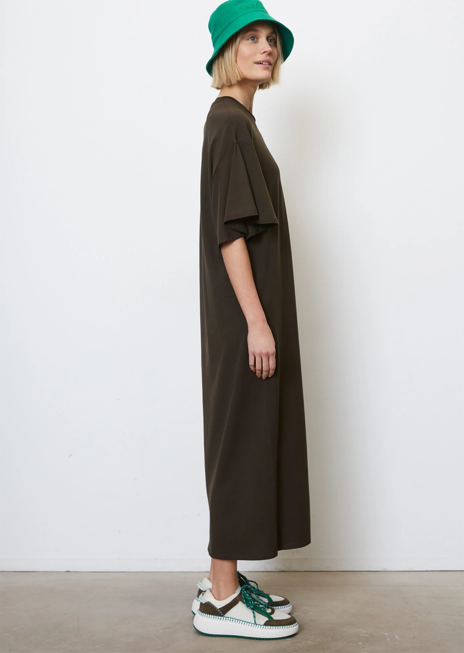 Marc O'Polo Flowing Jersey Dress With Flounce Sleeves Made From An Organic Cotton/modal Blend 8 Marc O'Polo Flowing Jersey Dress With Flounce Sleeves Made From An Organic Cotton/modal Blend – Bild 6