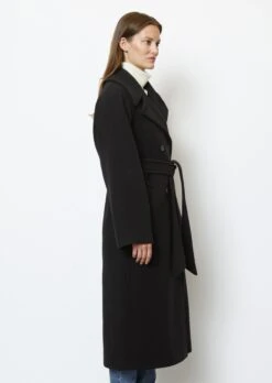 Marc O'Polo Double-breasted Wool Coat Relaxed In An Italian Fabric -Marc O'Polo Verkäufe 625147ea552850cebec378a8ea6bd9d2